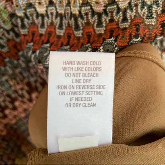 Dress Barn 70’s Vibe Crochet Shift Dress with Suede Collar - Picture 7 of 7